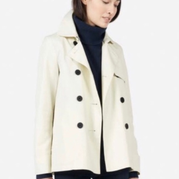 Everlane Jackets & Blazers - Everlane Swing Trench Coat / Size L/ Bone